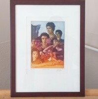 Das Parfum rézkarc (?) 33x43 cm kerettel