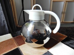 Régi ALFI design acél és műanyag termosz kávés kiöntő - 1970-es évek.