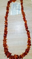 100 grammos természetes Balti borostyán , 80 cm