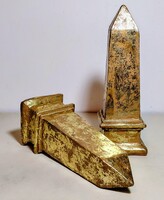 Árt deco kerámia obeliszk könyvtámasz párban ALKUDHATÓ