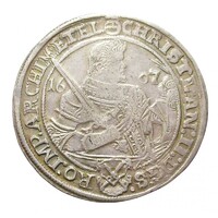 Németország,II. Keresztély I. János György és I. Ágost 1 tallér 1607 - Szászország EF+ ezüst 28.41g875