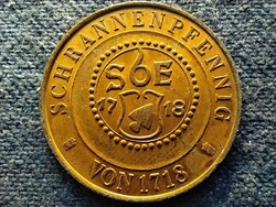 Német Erdinger Herbstfest Schrannenpfenning 1990 bronz 4g 24mm