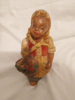 H. Rahmer Mária  " Lány kosárban virágokkal"    P2