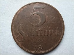 Lettország 5 santim 1922