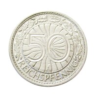 Németország,50 reichspfennig 1929 A EF+ nikkel