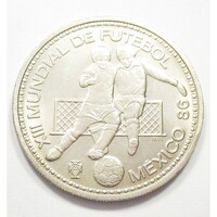 Portugália,100 escudos 1986 - FIFA Világbajnokság Mexikó aUNC+ nikkel