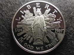 USA A kongresszus bicentenáriuma .900 ezüst 1 Dollár 1989 S PP