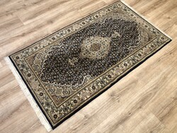 Indo TABRIZ - INDIAI kézi csomózású selyemkontúros gyapjú PERZSA szőnyeg, 90 x 168 cm