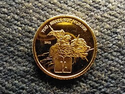 Kamerun Ötödik - Ne ölj .585 arany 1500 Frank 0,5g 2012