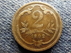 Ausztria I. Ferenc József (1848-1916) 2 Heller 1902