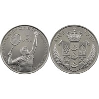 Niue,5 dollars 1987 - Szöuli Tenisz olimpia Boris Becker aUNC+ nikkel