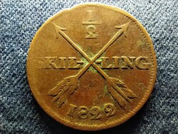 Svédország XIV. Károly János (1818-1844) 1/2 Skilling 1822