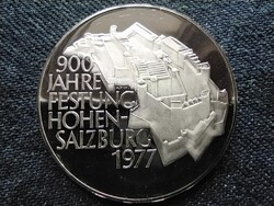 Ausztria Hohensalzburg erőd 900. évfordulója .640 ezüst 100 Schilling 1977 PP