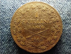 Svédország XIV. Károly János (1818-1844) 1 Skilling 1842