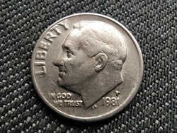 USA Roosevelt 1 dime 1981 P