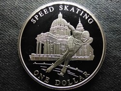 Cook-szigetek Gyorskorcsolya .999 ezüst 1 Dollár 2005 PP