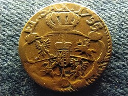 Poland Polish-Lithuanian Commonwealth iii. Ágost (1734-1763) 1 groszy 1755