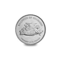 Guernsey,25 pence 1977 - Uralkodási évforduló aUNC+ nikkel