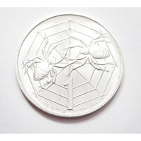 San Marino,1 lira 1975 - Pókok hálóban aUNC+ aluminium