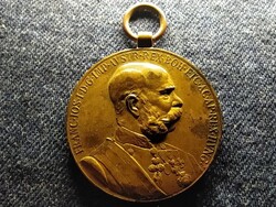 I. Ferenc József 50. évfordulójára bronz medál