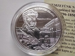Magyarország Nemzetünk nagyjai Wesselényi Miklós .333 Ezüst Érem PP