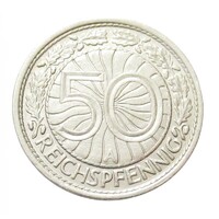 Németország,50 reichspfennig 1930 A EF+ nikkel