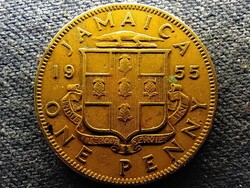 Jamaica II. Erzsébet (1952-) 1 penny 1955