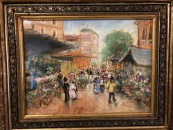 Régi festmény, hagyatékból,  Rónai feliratú szignó