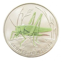 Németország,5 euro 2024 A - Zöld lombszöcske UNC nikkel