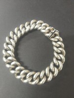 Régi Jelzett Ezüst 835 Pancer Mintájú Karkötő,Karlánc.43 gramm.