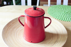 Budafoki 2 lit. zsírosbödön, nagyon szép állapotban.