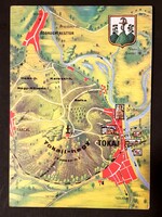 Tokaj-Tokaji hegy térképes képeslap