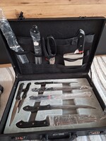 Solingen késkészlet (Zepter, Golden King) táskájában