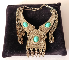 VINTAGE,SZÉP FILIGRÁN EZÜST TÓNUSÚ ÉKSZERSZETT (NYAKÉK,FÜLBEVALÓ,KARKÖTŐ)