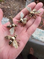 4pcs copper bee display case decoration