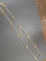 Régi Aranyozott Zsebóra Lánc.50 cm.