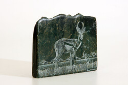 Vésett verdit kő gazella -- Verdite stone antilop