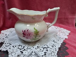 Ritka! Nagyméretű arany peremezésű Herendi Tertia porcelán kiöntő