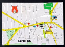 Tapolca térképes képeslap