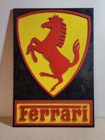 1970 Ferrari reklám tábla fából készült ALKUDHATÓ