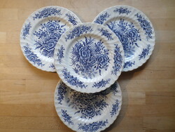 4 db angol porcelán kistányér süteményes tányér 20 cm