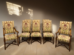 8 darabos antik kárpitos étkezőszék kollekció