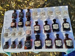 Gyógyszertári patika üvegek 27 db egyben eladó