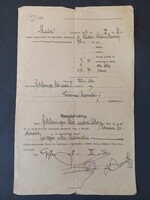 1915-ben kiállított hivatalos adóvégrehajtási irat medvei lakos 480 korona összegű adóhátralék