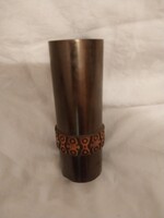 Iparművészeti bronzváza    N