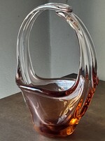 Muranoi üvegkosár szép hibátlan állapotban