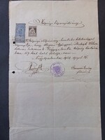 1922-es Községi bizonyítvány Nagyszalonta - 117 kat. hold földről tolnai lakosnak