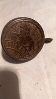 RR! Régi ( 1930-as  , 1940-es  évekből)  " JUNIOR " kerékpár csengő  , működik