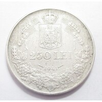 Románia,250 lei 1941 - NIHIL SINE DEO VF+ ezüst 12g835