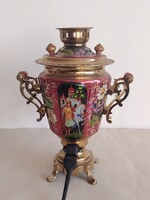 Orosz réz Szamovár festett ALKUDHATÓ